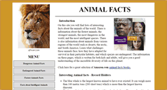 Desktop Screenshot of interesting-animal-facts.com