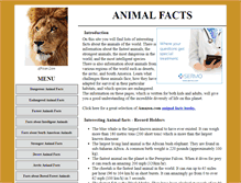 Tablet Screenshot of interesting-animal-facts.com